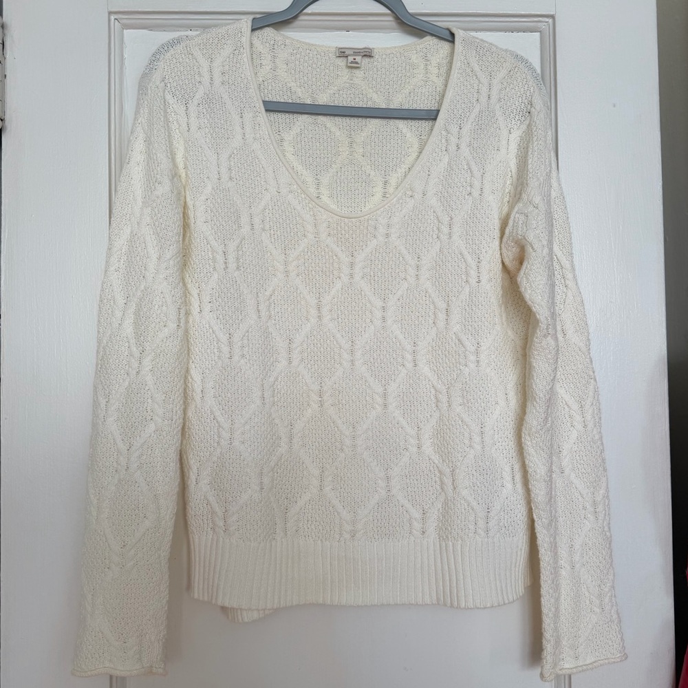 GAP Cream Cotton Sweater Medium